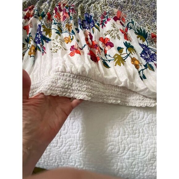 Anthropologie Floral Print Blouse Boho, Gypsy, Maximalist, Festival, Artsy - Picture 8 of 11